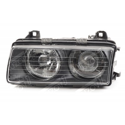 Передняя фара (левая) Z-Type, H1/H1, DEPO для BMW 3 (E36) 1990-1996 - фото